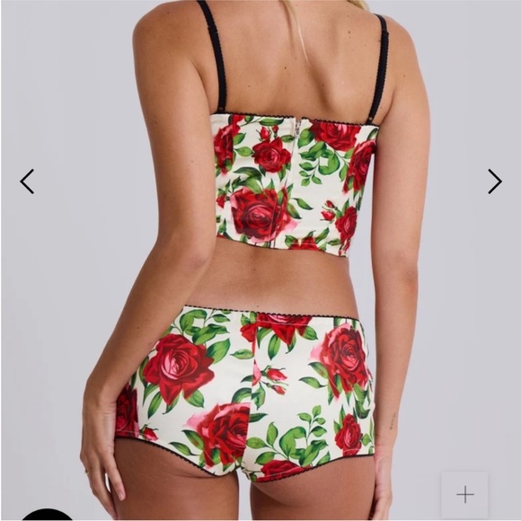 Floral Print Women's Intimate Set - Picture 2 of 2